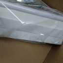 No Drill Light Filtering Cellular Shades for French Doors, 22"x70", White