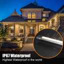 72W Outdoor Wall Washer Light,2 Pack 47.2 inch 4000K LED Wall Wash Lights Bar,IP67 Waterproof 120V LED Wall Washer Light Bar for Outdoor Indoor Building Sign, Hurches,Garden,Courtyards Lighting