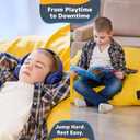 SaferBounce Crash Pad for Kids Sensory | Big 5Ft x 5Ft Or 3Ft x 4Ft | Autism Sensory Crash Mat for Jumping & Play | Crashpad | Soft Foam Landing Pad for Kids | Giant Pillow Mat | Climbing & Gymnastics, Small