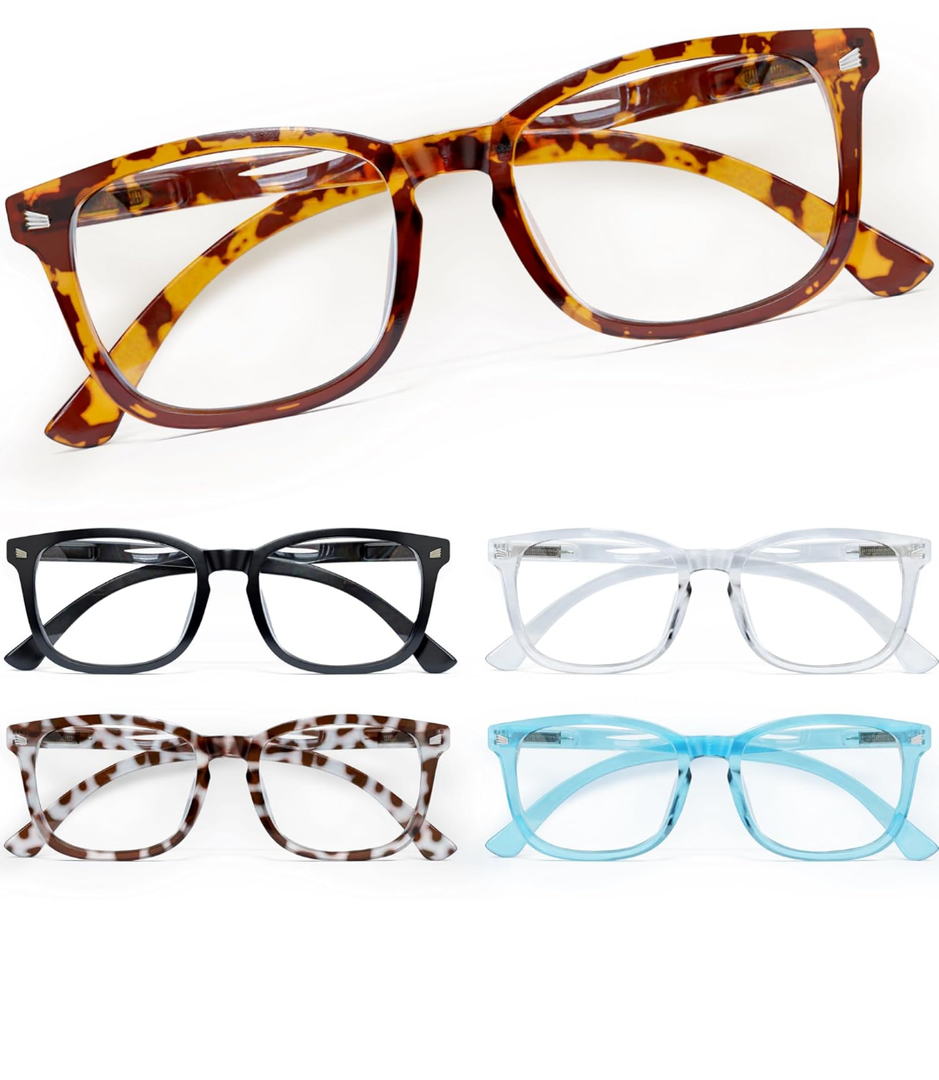 CCVOO Reading Glasses for Women/Men, Eyeglasses, Blue Light Readers for Women/Men, Computer Eye Glasses, Cheaters +2.0