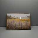 KISSFOX Vintage Framed Wall Art Decor Countryside Landscape Pictures Wall Decor Rustic Wildflower Paintings Scenery Canvas Art Prints Modern Farmhouse Artwork For Bedroom Kitchen Living Room 16x24in