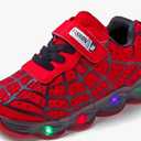 RAYCHY Children's Casual Shoes Boys Breathable Non-Slip Light Sneakers Unisex Luminous Sneakers for Girls Sport Running Shoes, 27