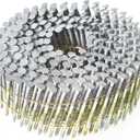 findmall 3600 Count Siding Nails 1-1/4 Inch by .092 Inch 15 Degree Ring Shank Hot-Dipped Galvanized Collated Wire Coil. Adapted to Gun Type CN55 or CN45