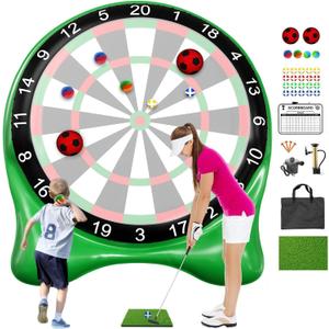 Inflatable Soccer Dart Board, Giant Kick Darts, Indoor Outdoor Lawn Yard Games for Kids Adults Family, Big Jumbo Carnival Games for Party | 6ft Dart Boards with Pump Accessories Inflatable Soccer Dart Board, Giant Kick Darts, Indoor Outdoor Lawn Yard Games for Kids Adults Family, Big Jumbo Carnival Games for Party | 6ft Dart Boards with Pump Accessories