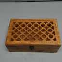 NIRMAN Mango Wood Decorative Wooden Box with Hinged Lid Wooden Storage Box, Decorative Bo xes With Lids (8" x 5" x 3")
