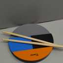Drum Practice Pad, Horse Drum Pad 12 Inch Silent Practice Pad with 4 Different Playing Surfaces for Snare, Tom, Floor-tom & Ride Cymbal, Silent Practice Drum Pad, and Portable Practice Pad for Drummer