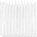 36 Pack White Taper Candles 10 Inch - Premium Unscented Dripless & Smokeless Long-Burning Candles for Wedding Decor, Fine Dining, Candelabras, Romantic Dinner, and Elegant Home Decor