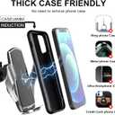Car Phone Mount,Auto-Clamping Smart Sensor 10W Qi Fast Charging Car Front Windshield Dashboard Air Vent Phone Holder Compatible with iPhone12/12 pro max/Samsung S20/note 20 All 4.7-6.7 Inch Smartphone