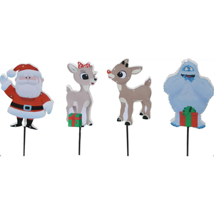 12" Rudolph 40L Led Pre-Lit 2D Pathway Markers