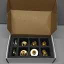 Brass Round Shower Body Spray Jets 6 Pack, HOMEDEC Spa Massage Nozzle 2inch Rain Showerhead Wall Mount Rainfall Shower Head Sprayer, Brushed Gold