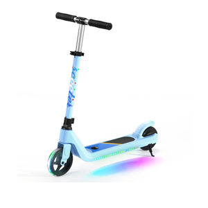 Electric Scooter for Kids Age 6-10, Kick-Start Boost Scooter with Adjustable Speed and Height, Flash Wheel & Deck Lights