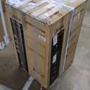 Midea WHD-113FB1 Double Door Mini Fridge with Freezer for Bedroom Office or Dorm with Adjustable Remove Glass Shelves Compact Refrigerator, 3.1 cu ft, Black