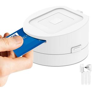 Dock for Square Reader - Compatible with 1st and 2nd Generation Square Reader, Elegant White Case, Anti-Sleep Feature, Includes 1.5m Cable - Stylish and Functional, White.