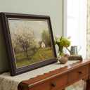 Framed Farmhouse Landscape Canvas Wall Art Vintage French Country Spring Natural Scenery Paintings Pictures Wall Decor Posters Printed Artwork Home Decoration