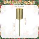 Angoily 5 Pcs Candle Holder Stakes Taper Candlestick Holders, Golden Christmas CandleholdersDIY Metal Candle Stand with Spike, for Christmas Tree Table Decor Festive Party Centerpiece