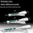Stainless Steel Kitchen Tong Set - Anti-Slip Heat-Resistant Grip, Widened 3-Line Slotted Heads for Easy Clamping (Steaks, BBQ, Pasta, Salads), Easy Clean for Versatile Use Set of 3-6" 9" 11", Green