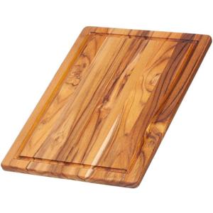 Teakhaus Cutting Board, Wood, Brown, 40 x 28 x 1.4 cm
