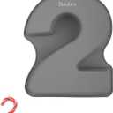 Ducodocu Silicone Cake Pans 3D Large Number Cake Mould Novelty Cake Tins DIY Baking Mold for Birthday Wedding Anniversary 10 inch Number of 2