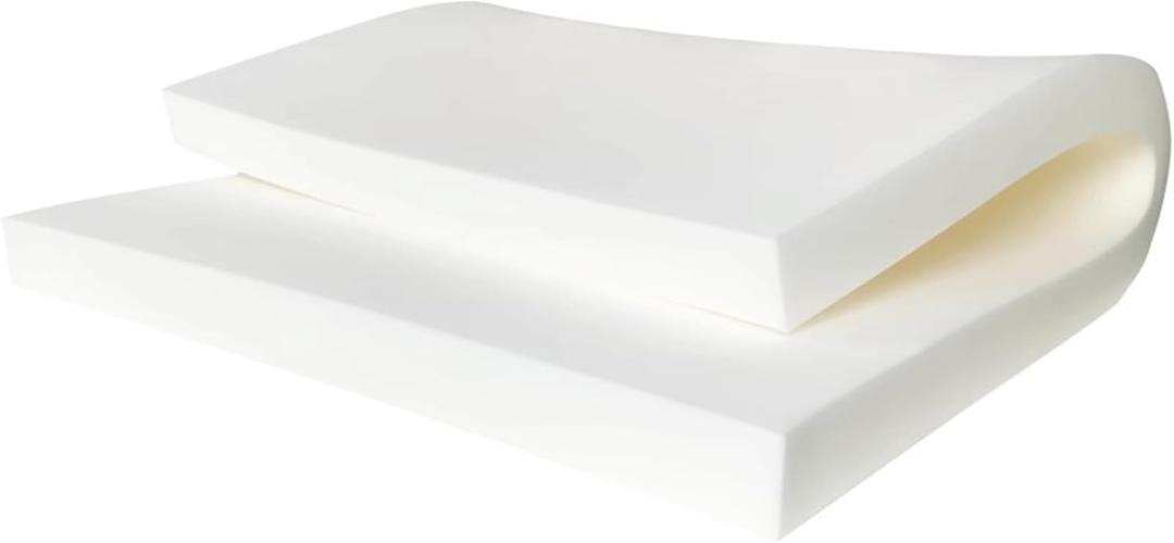 Premium Foam Sheet for Window Seat Pads Cushions, High Density Foam Chair Thick Foam Padding Replacement Sofa Dinning Chair Bench, White Upholstery Foam (Thick 10cm,100x30cm)