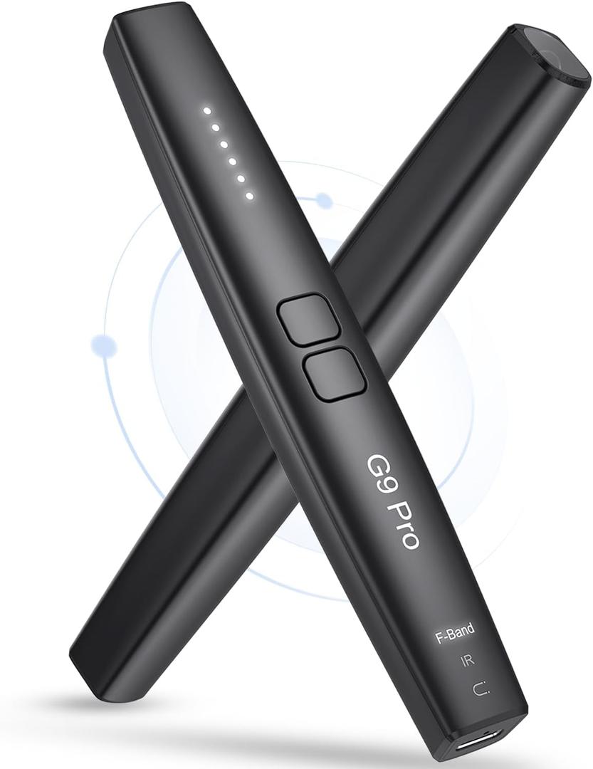 JAXTIN G9 Pro Hidden Camera Detector - 2025 Anti-Spy Cameras Finder Detector, GPS Tracker & Bug Detector, Listening Device Detector for Hotel, Car, Office, 72H Working Time, 6 Sensitivity Levels (Small)