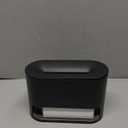 Fireplace Flame Diffuser, Aromatherapy Essential Oil 250ml Himalayan Salt Lamp Cool Mist Ultrasonic Humidifier for Bedroom,Office,Home, Auto Shut-Off, Night Light (Black), (M23)