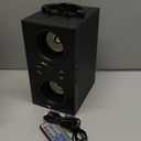 Portable Bluetooth Speaker with TWS, Lights, Remote Control and Phone Holder,Multiple Inputs for Music Playback,20W Wireless Subwoofer, TF Card Slot, USB Port, AUX Input, Type C Cable