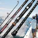 PROBEROS Surf Fishing Rod - Casting Spinning Fishing Rods with Tube(Case) 3 Piece 9' Carbon Saltwater Travel Surf Spinning Rods9'-Spinning-3pc