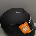 TRIANGLE Kids Motorcycle Helmets Youth Full Face Helmet Lightweight with 2 Visors DOT Approved (Large, Matte Black)