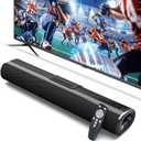 50W Sound Bar for Smart TV, 2.0 ch Soundbar with Bluetooth 5.3/ARC/Opt/AUX Connect, Surround Sound System for TV with 2 Full Range Speakers, Home Audio Surround Sound System for TV PC
