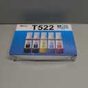 T522 Ink Refill Bottles Replacement for ET-2800 ET-2803 ET-4850 ET-2850 ET-3850 ET-2720 ET-4800 ET-15000 ET-2400 ET-2840 ET-4700 ET-4810 ET-4850 T522 Eco Tank Printer (2BK C M Y)