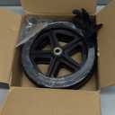 2Pcs 8 Inch Replacement Wheelchair Wheels for Walkers - Environmentally Friendly Rubber Material, Wear-Resistant PU Tires, Anti-Slip, and Durable ABS Wheel Hub (8IN Narrow 2Pcs)