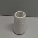 White Ceramic Vases - Simple Vase for Flowers Plants, Flowers Vases for Home Decor, Dining Tables and Living Room Decor and Various Festive Vases As Gifts for Others. (White)