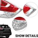 Left Inner Tail Light Replacement For 2014 2015 2016 Nissan Rogue NI2802103 265554BA1A Driver Side Rear Inner Brake Tail lamp