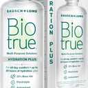 Biotrue Hydration Plus Contact Lens Solution with Lens Case, Multi-Purpose Solution for Soft Lenses, Hydrates with Hyaluronan, Cleans, Clears, and Disinfects for All-Day Comfort, 10 Fl Oz (Pack of 1)