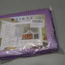 YI & ZE Waffle Weave Shower Curtain with Snap-in Fabric Liner Set, Hotel Style, Slub Textured Shower Curtain, 12 Metal Hooks Included, Waterproof & Washable Heavyweight Fabric, Purple, 72" W x 72" H