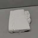 FreshCulture Pure Cotton Fitted Sheets Queen Size, 300 Thread Count Percale Sheets for Queen Size Bed, Soft & Breathable Cotton Sheets, Luxury Size Fitted Sheet Only (White)