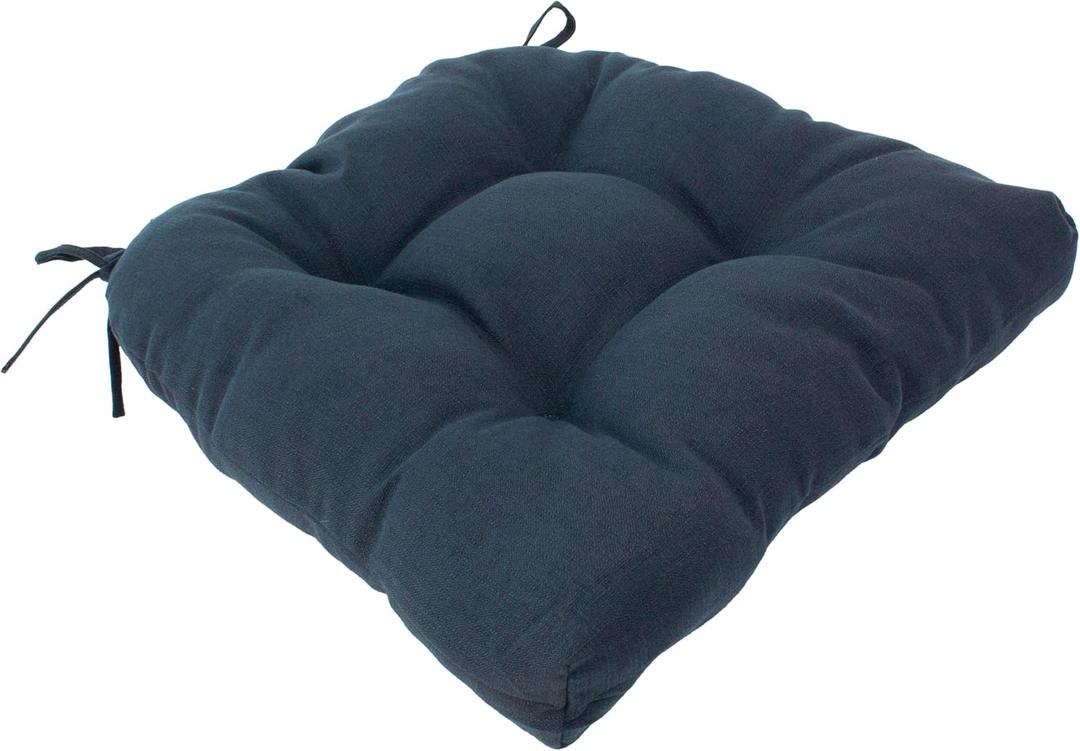 Slate Blue Blend Indoor Outdoor Seat Cushion Patio D Chair Cushion