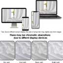 OWENIE Bob White Curtains 84 Inch Length 2 Panels Set for Living Room Bedroom, Light Filtering Rod Pocket Faux Linen Textured Curtain Drapes 84 inches Long, 2 Pcs Each 40Wx84L Inch, White