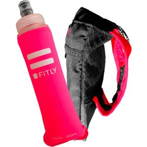 FITLY Soft Flask - Shrink As You Drink Soft Water Bottle for Hydration Pack - Folding Water Bottle Ideal for Running, Hiking, Cycling, Climbing & Rigorous Activity