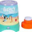 BLUEY Cyclone NO Spill Bubble Machine | Bluey Toy for Baby, Toddlers and Kids | Includes Non Toxic Bubble Solution