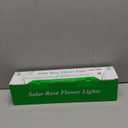 RECHOO Solar Garden Lights Outdoor Decorative, 3 Pack Solar Flower Lights with 15 Rose Flowers, Multi-Color Changing LED Waterproof Garden Decor for Landscape Pathway, Valentine's Day Gifts for Women