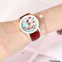 MINILUJIA Christmas Lady Wristwatch 40mm Dial PU Leather Women Watch