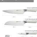 Kitchen Knife Set, 3-Piece Knives Set for Kitchen with Chef Knife, Santoku & Paring Knife, German 1.4116 Stainless Steel Knife Set, Lightweight Design, Gift-Ready Chef Knife Set