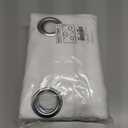 NICETOWN White Sheer Linen Curtains for Living Room 84 inch Length 2 Panels Set, Grommet Semi Sheer Privacy with Light Filtering Flax Window Treatments for Bedroom, W52 x L84