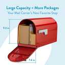 Architectural Mailboxes 7900-7R-SR Boulder Mailbox, Red