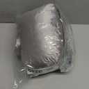 Piercing Pillow - Ear Piercing Pillow With Foam Plug, Adjust Shredded Memory Foam Picrcing Pillow For Side Sleepers, Donut Pillow For Ear With 4x4'' Hole, Ergonomic Curved Design, Silver Grey