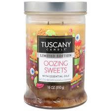 Tuscany Candle Limited edition OOZING SWEETS with essential oils