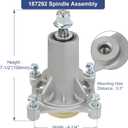 187292 192870 532187281 532187292 567253301 587819701 587125401 Husqvarna yth22v46 yth24v48 Spindle 187292 Mandrel Assembly Husqvarna 42" 46" 48" 54" Mower Deck Spindle Craftsman 2200 567253301