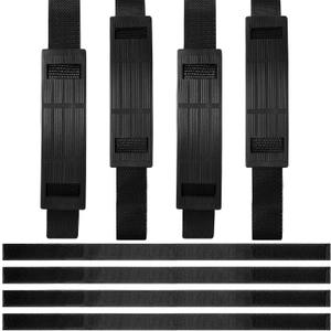 8 Pieces Adjustable Hoverboard Seat Attachment Straps and 4 Hoverboard Go Cart Strap Protector Hook Loop Fastening Cable Replacement for Kart Accessories Self Balance(19.68 Inches)