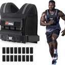 ZELUS Weighted Vest Men, 36lb Adjustable Weight Vest, Removable Iron Weights